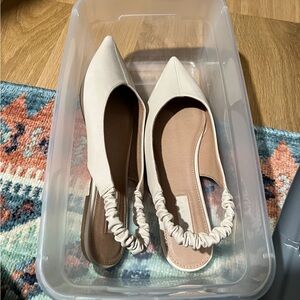 Top shop beige slingback flats